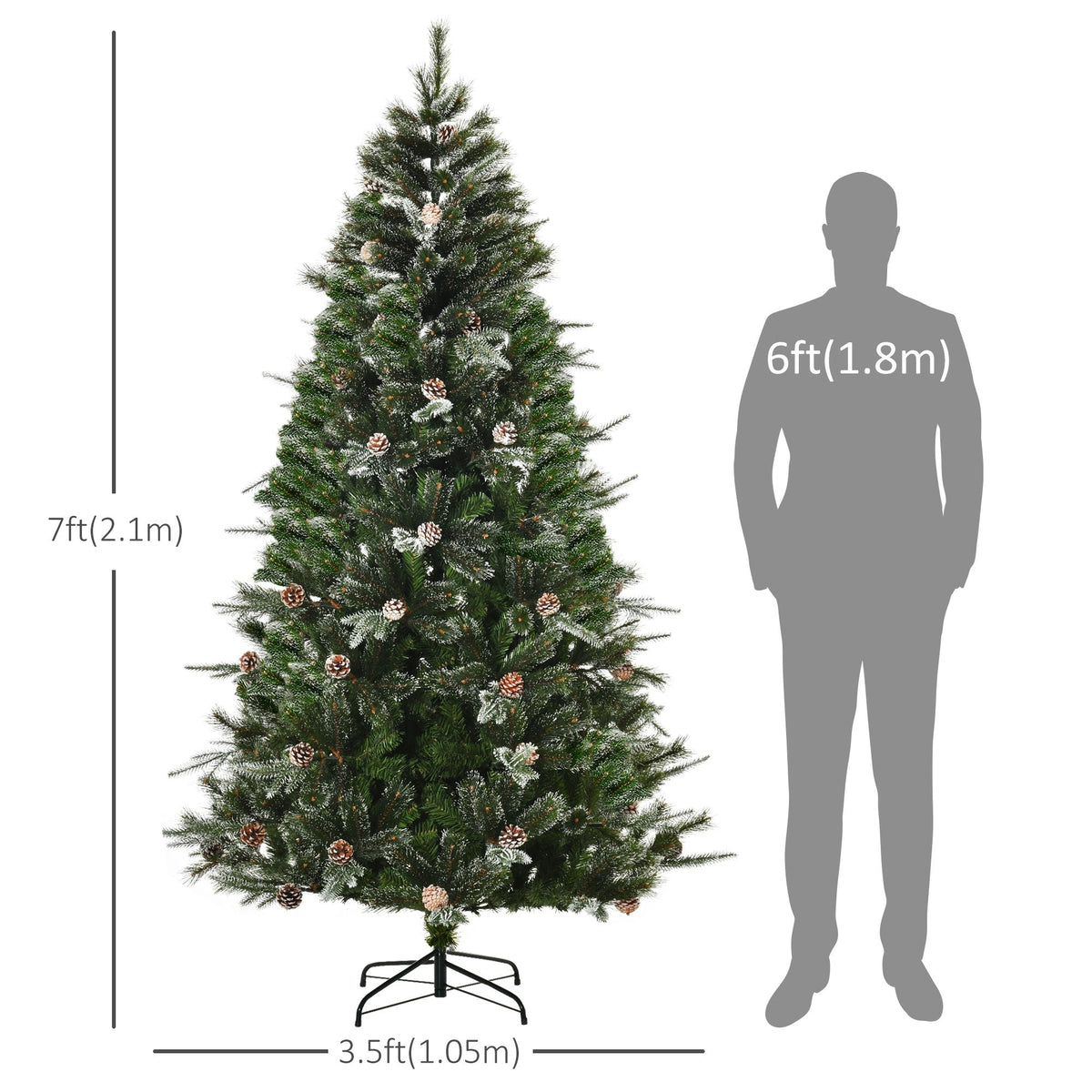 Artificial Christmas Snow Pine Tree
