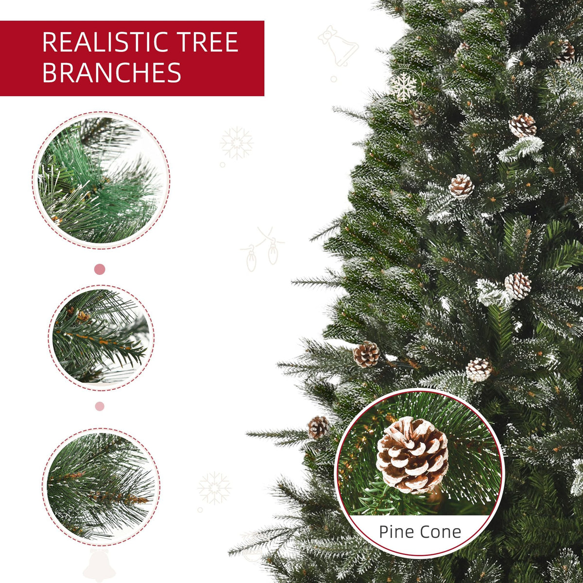 Artificial Christmas Snow Pine Tree
