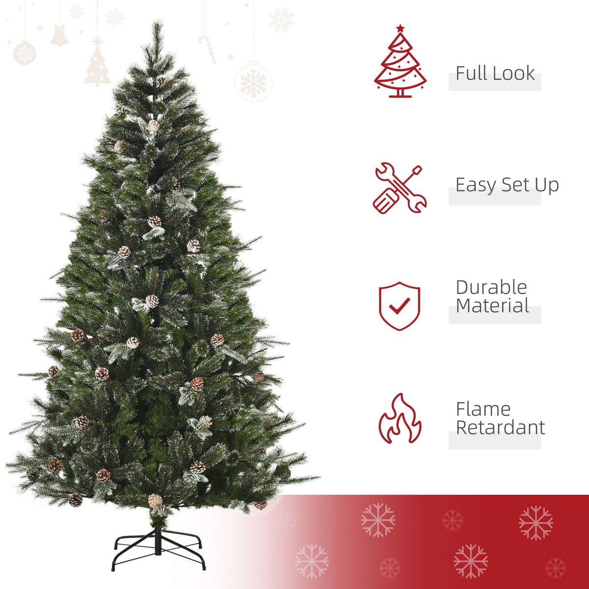 Artificial Christmas Snow Pine Tree